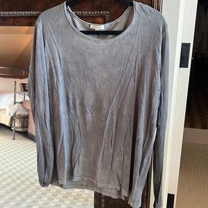 Cotton citizen long sleeve dark grey top